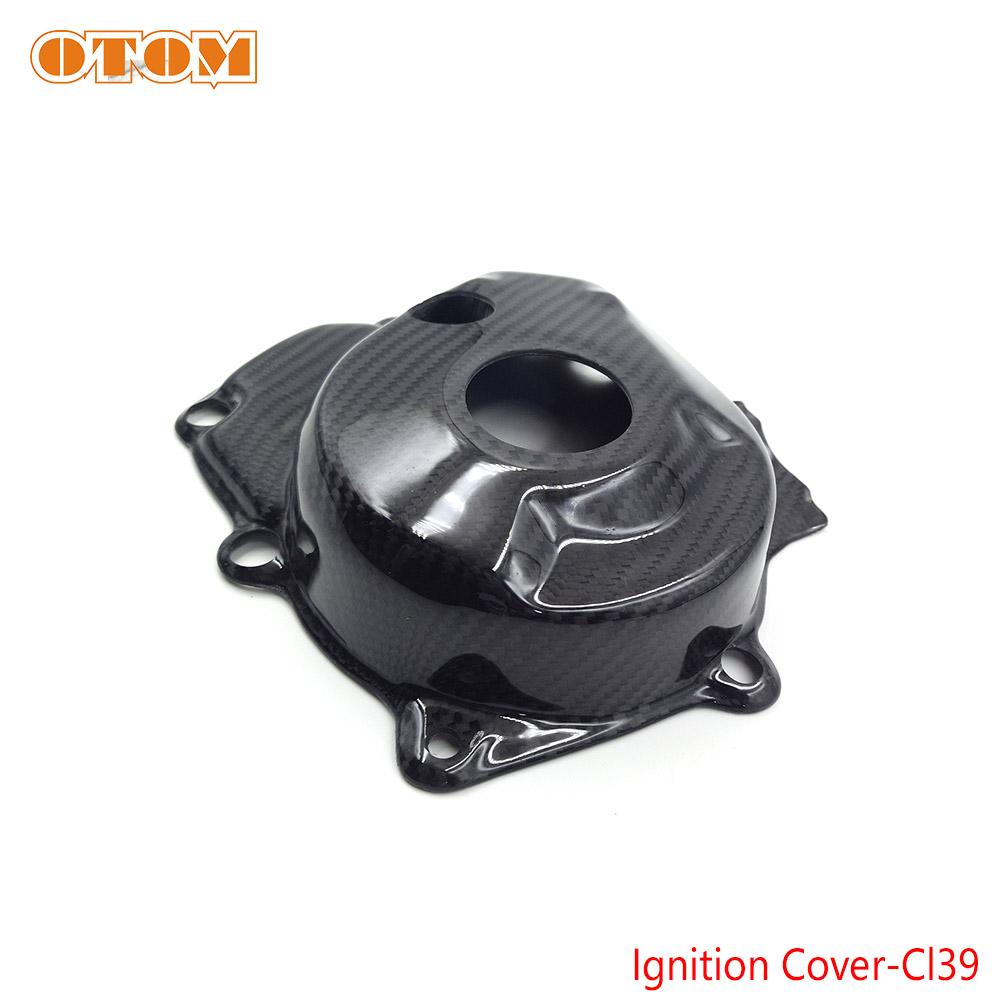 For KAWASAKI KX450 KX450X KX450SR Motorcycle Engine Case Crash Protection Carbon Fiber Clutch Cover-CC36 And Ignition Cover-Cl39