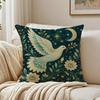 Peace Dove White Bird Cushion Cover Breathable Short Plush Cushion Covers Machine Washable WrinkleResistant Soft Durable