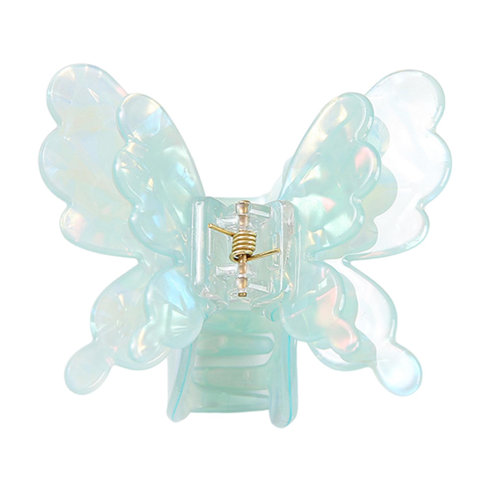 Unique Hair Claw Clip Large Catch Hair Jaw Clip Hair Adornment Cute Butterfly Hair Jaw Clip Hair Decorations светло-зеленый