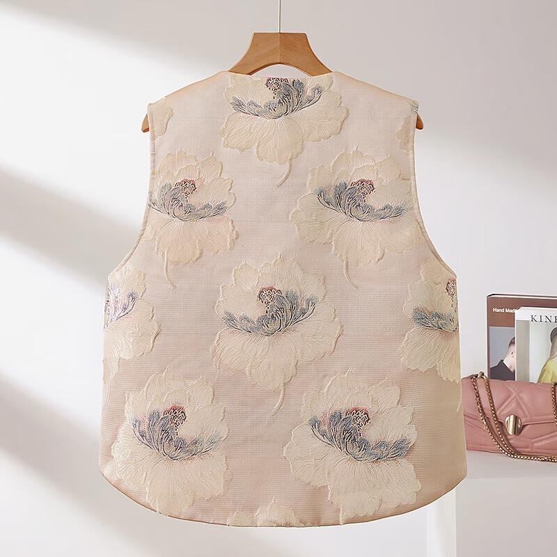 Women's New Chinese Style Jacquard Cotton Vest
