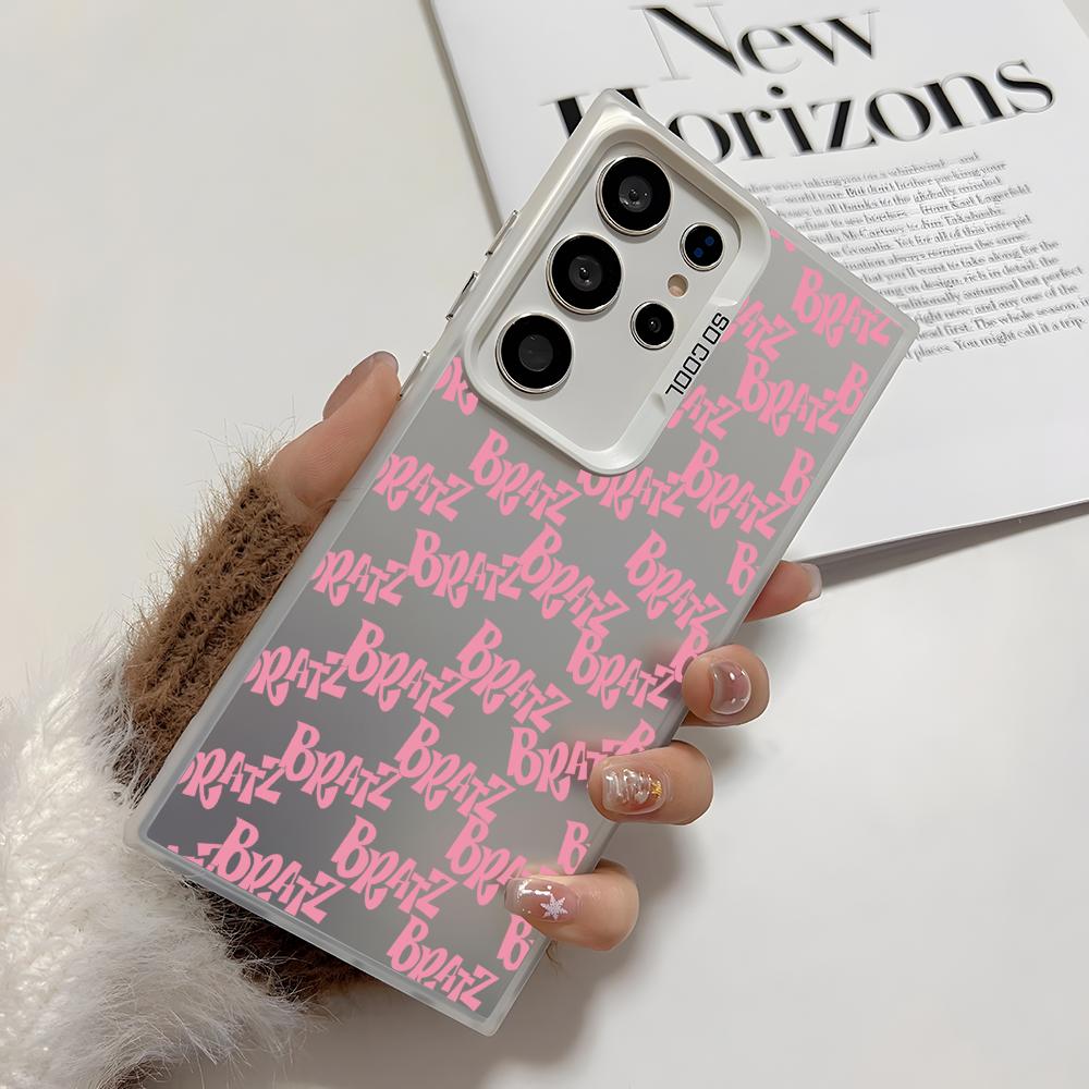 Fashion Girl B-BratzS Phone Case For Samsung Galaxy S25 Edge S24 S23 S22 S21 S20 Ultra Funda Silicone Silver Cover