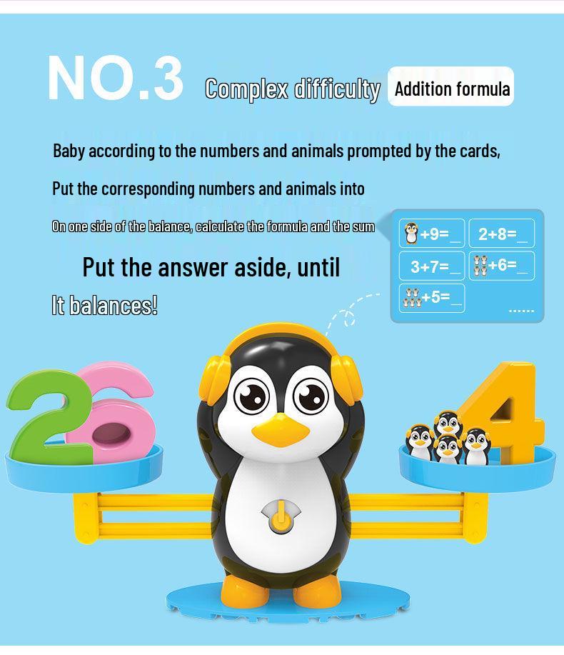 Monkey Balance Game: Addition & Subtraction Educational Toy for Kindergarten