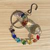Tree of Life Suncatcher Crystal Ball Prism Pendant Rainbow Maker Hanging Sun Catcher Gemstones Window Ornament Home Garden Decor