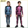 Costume Scheletro Neon di Halloween per Bambini Tuta Fluorescente con Teschio Brilla al Buio Outfit per Feste sul Palco Cosplay