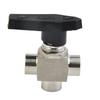 304 Stainless Steel Ball Valve BSPP G1/2 High Pressure