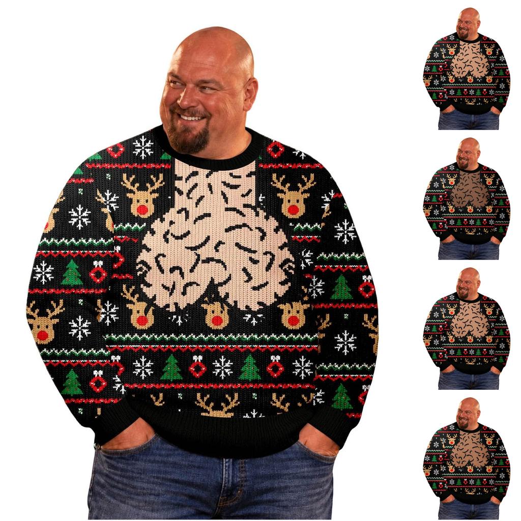 Maglione Unisex Girocollo Manica Lunga Divertente per Uso Casual