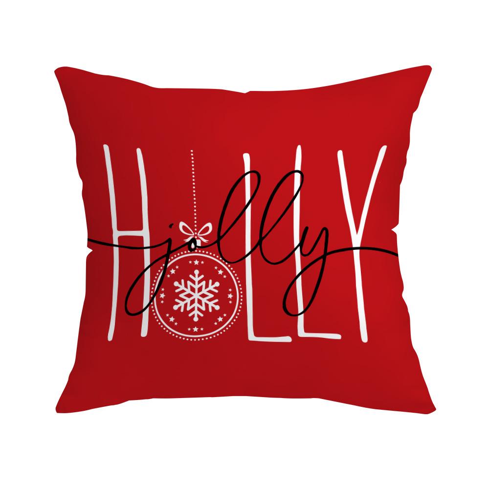 New Christmas Decoration Digital Printing Pillowcase Living Room Bedroom Decoration Festive Pillowcase