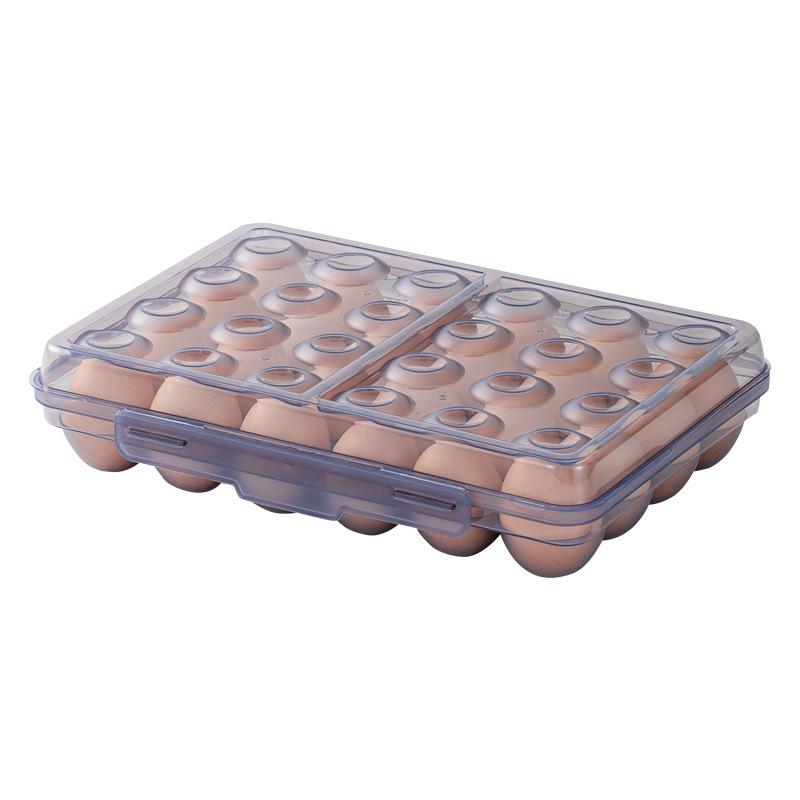 Large Capacity Transparent Egg Storage Box for Home Refrigerator Use