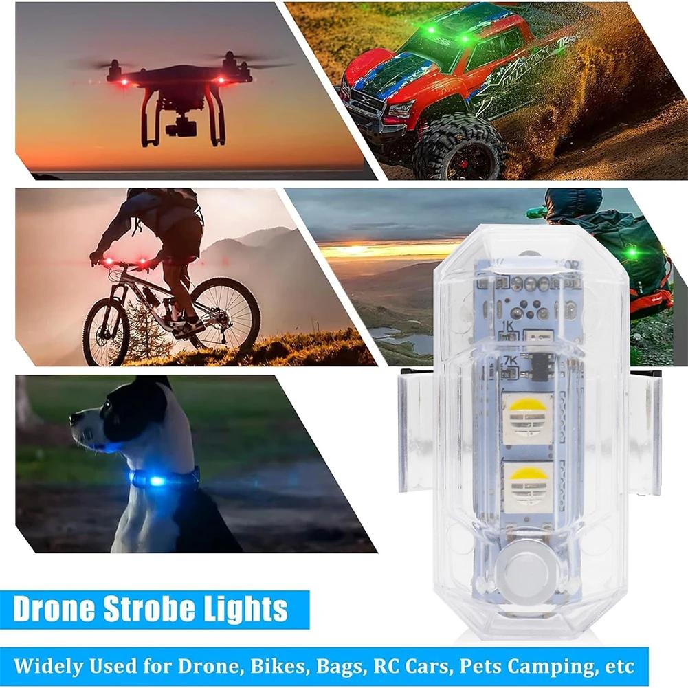 RGB Led Aircraft Strobe Lights Motorcycle Car Light LED Flash Position Wireless Lamp Aircraft Airplane Helicopter Warning Lights