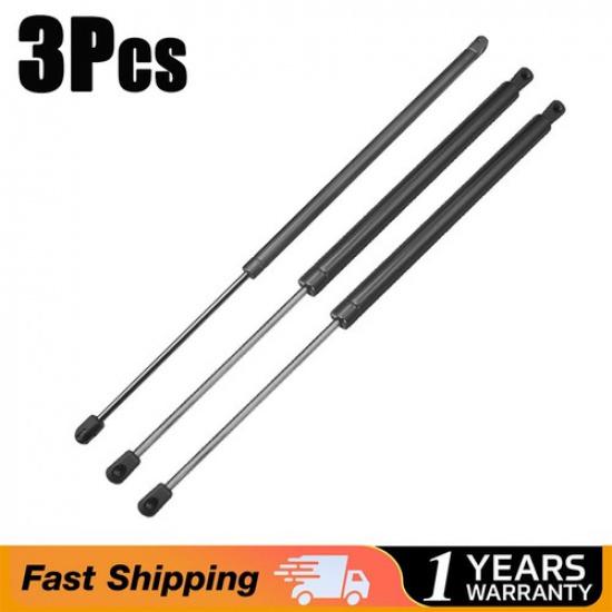 For GMC Acadia Front Hood+Rear Tailgate Lift Support Gas Shock Struts 3Pcs