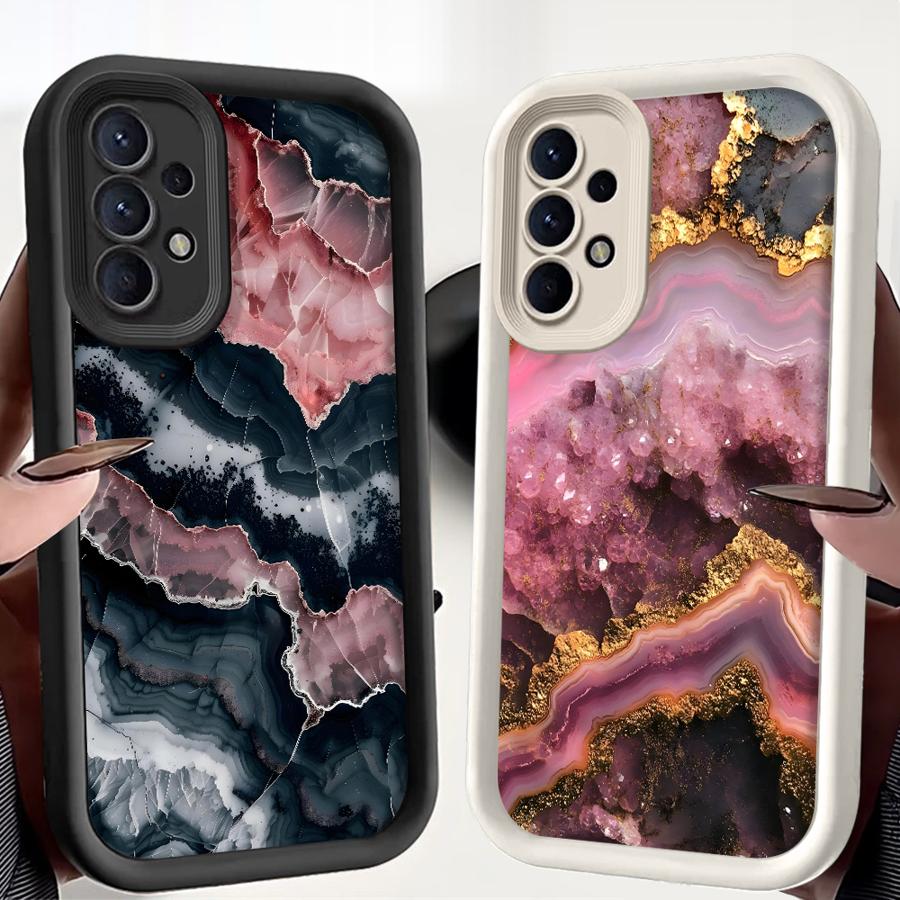 Case for Samsung Galaxy A16 A12 A13 A26 A32 A56 A35 A36 A53 A54 A34 A15 A71 A72 A51 A73 A23 Phone Cover Luxury Marble Pattern