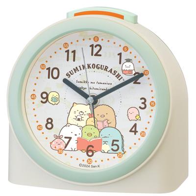Alarm Clock Table Clock Quartz Clock Character Sumikkogurashi Ivory 125×125×73mm CQ167C