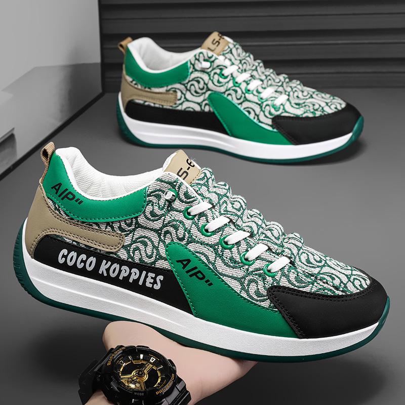 

Fashion PARZIVAL Men Casual Shoes 2024 New In Fashion Summer Outdoor Sneakers High Quality Running Tennis Shoes Mesh Man Soft Sole Shoes 44 зелёный