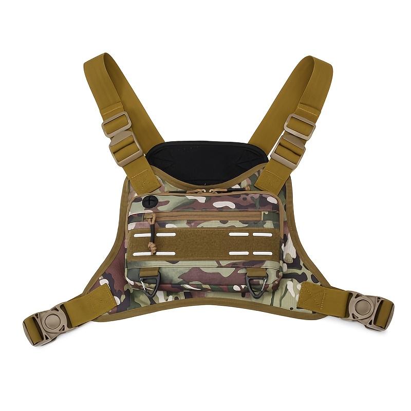 Tactical Vest Chest Bag Camping Backpack CS Rig Airsoft Pouch Holster Molle Men Shoulder Hunting Fishing Cycling Runnin Pouch