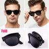 New Fashion Folding Sunglasses Men Brand Designer Eyewear Women Fold Fashion Square Portable Outdoor Sport Male Sun Glasses