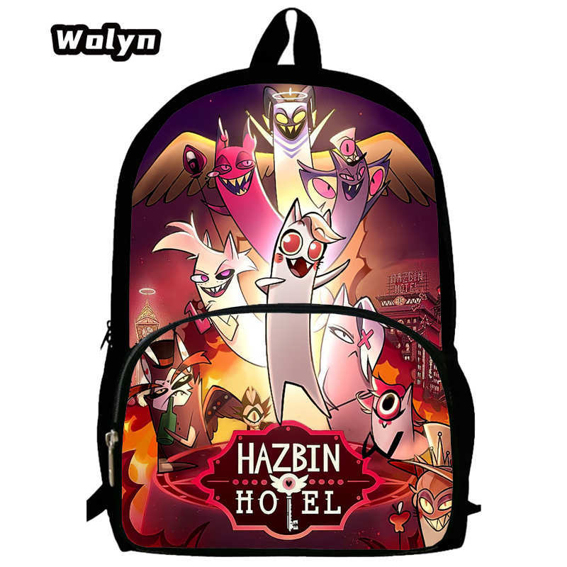 Hell Inn Hazbin Hotel Student School Bag High Value Leisure Oxford Ridge Relief Backpack