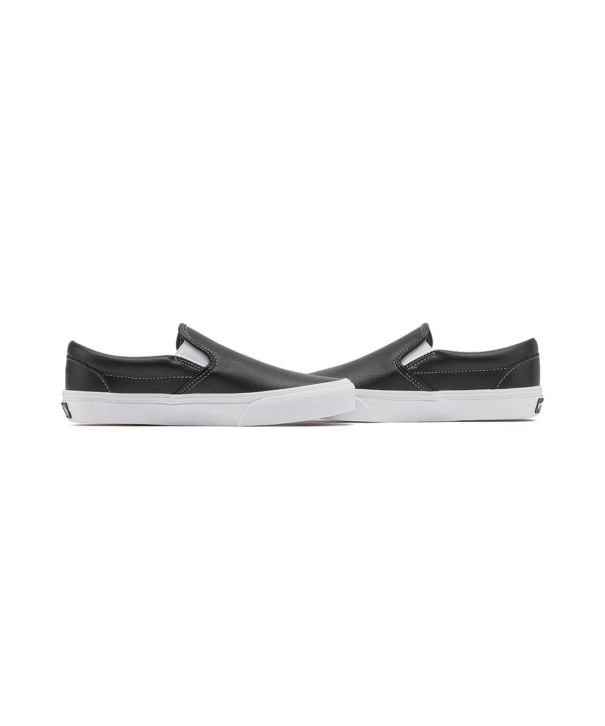 Vans Classic Slip-On - (Leer) Zwart:True White / Vn000Ct5Bpb1