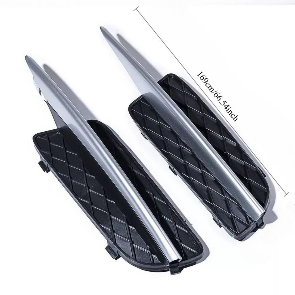 Fog Light Frame Lower Mesh Grille For BMW X5 E70 2007-2010,Sport Style Fog Light Grille Cover,Premium ABS Anti-Collision Auto Exterior Parts
