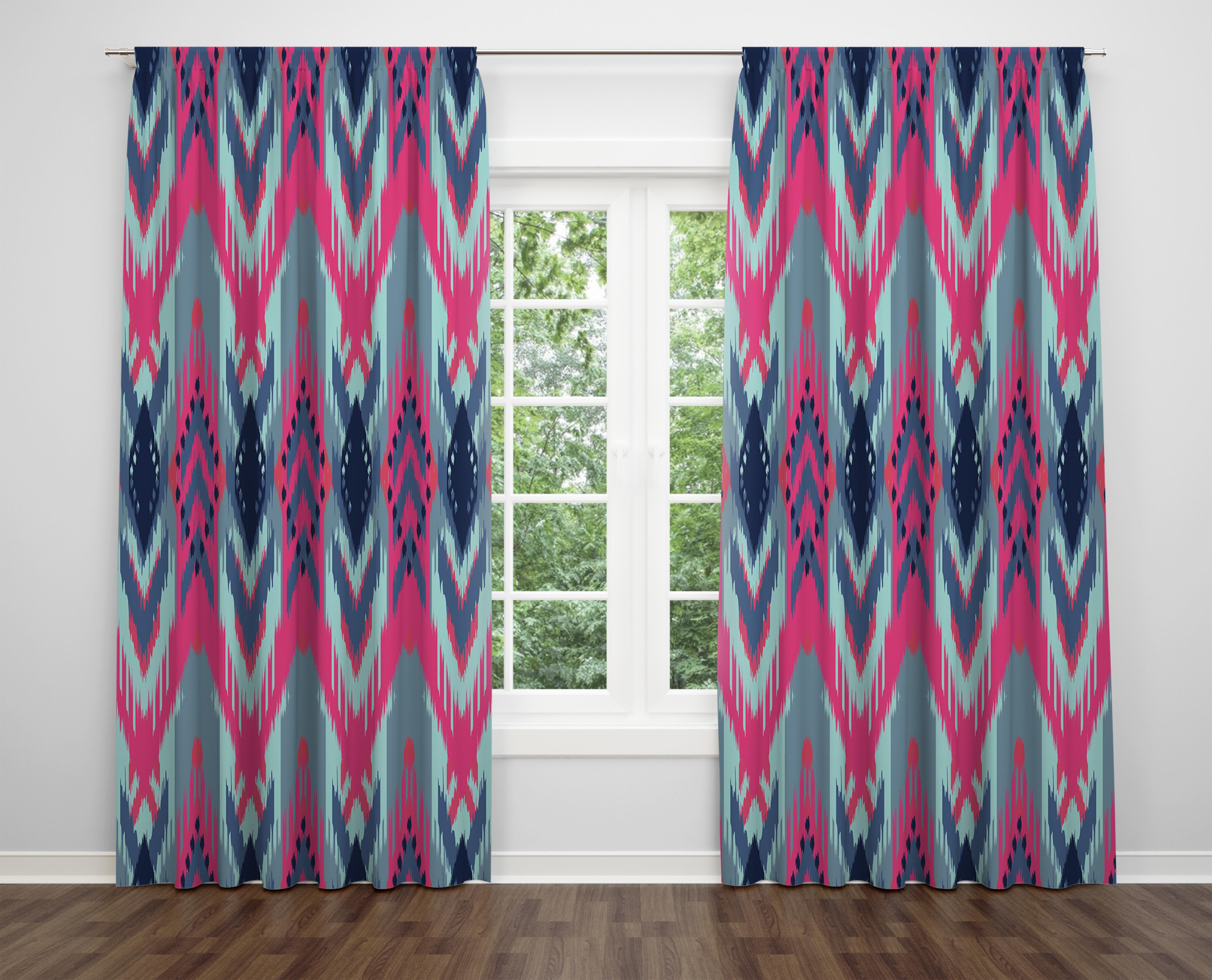 

Декоративний дизайн, високоякісна бавовняна тканина, ви можете вибрати одну або подвійну фіранку з крила 1 piece різнокольоровий