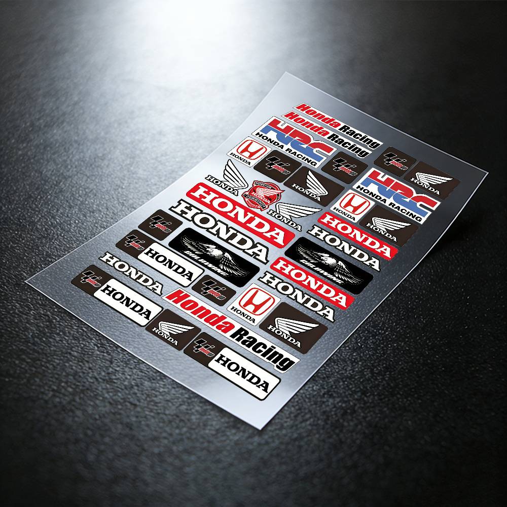 ARA1 For HONDA Reflective Motorcycle Stickers, 3M Safety Warning At Night In the Dark Scooter Helmets