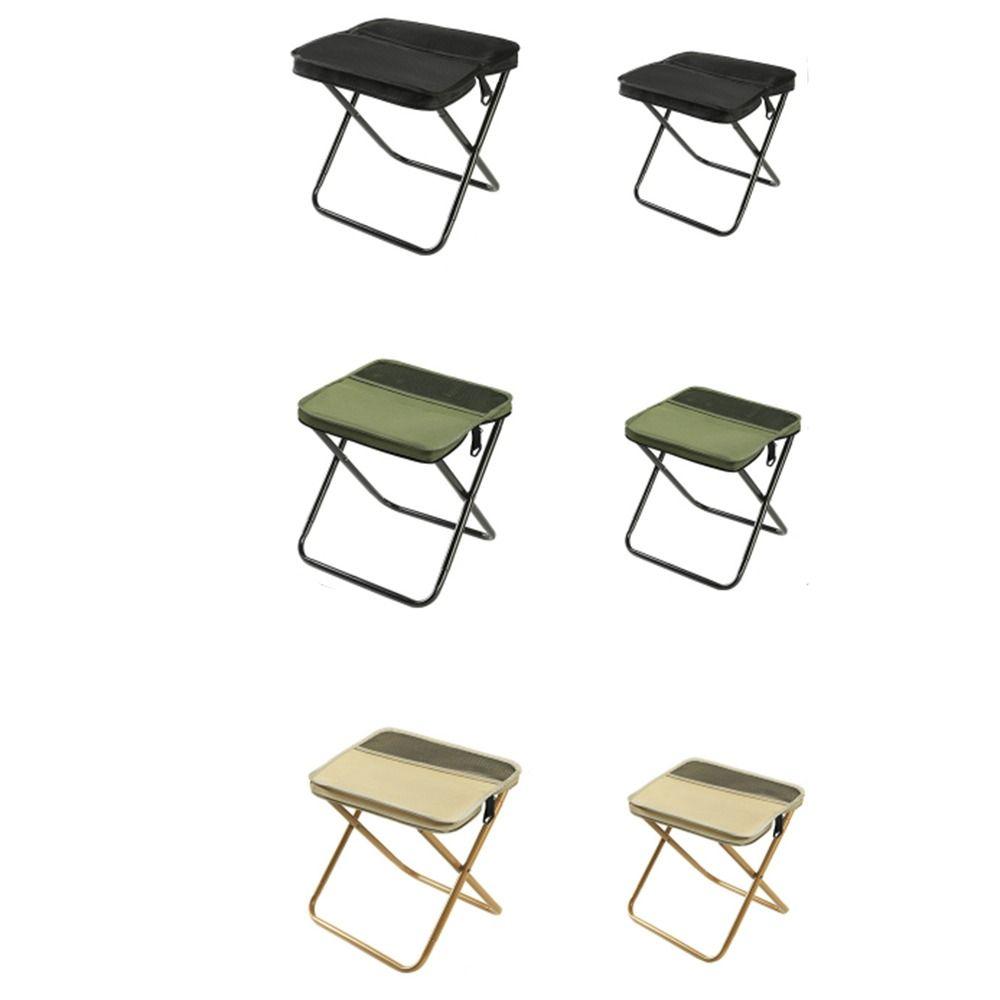 Wear-resistant Folding Backpack Stool Sturdy Pencil Case Stool Sports Folding Chair  Hiking