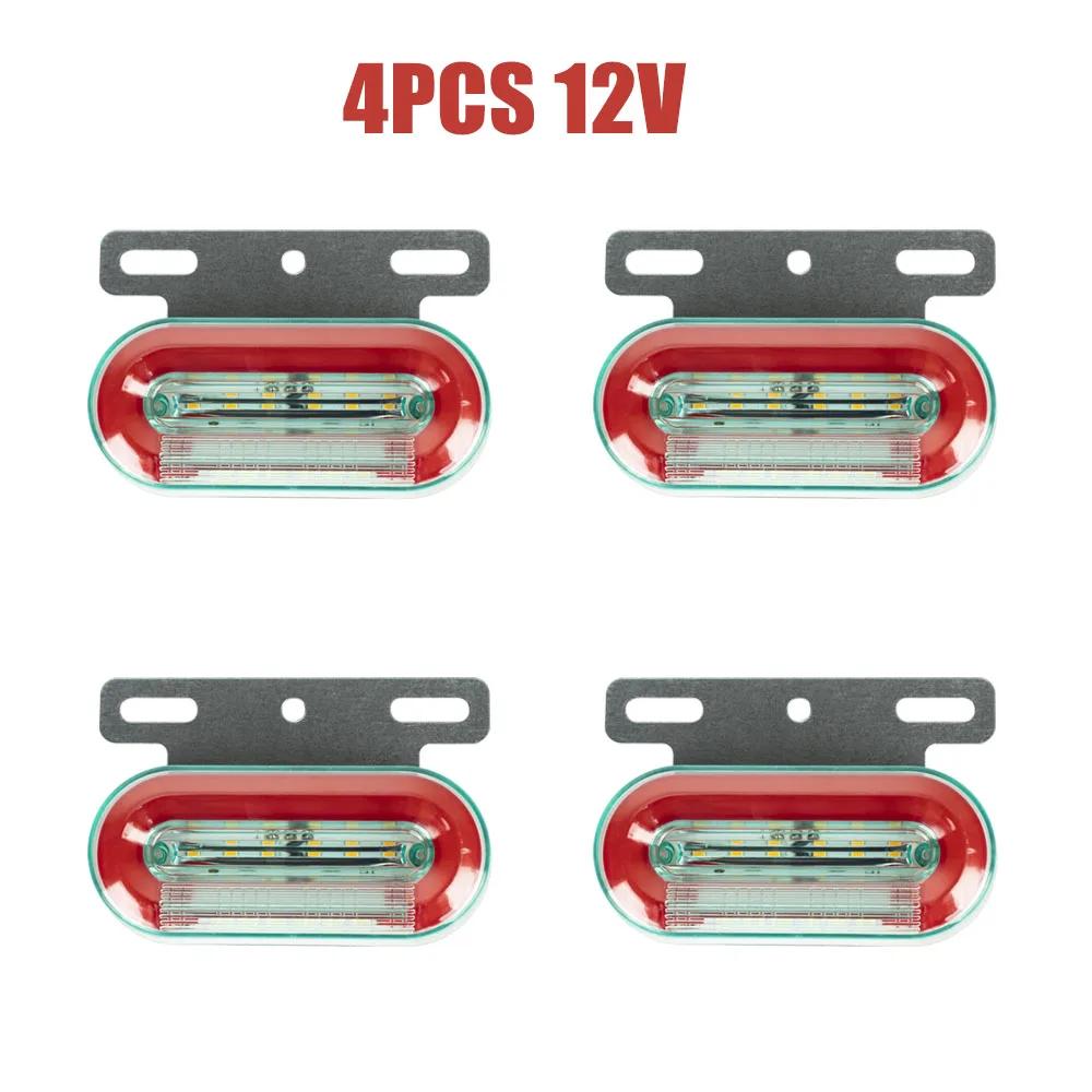 12v 24v Led Side Marker Warning Lights Trailer Trucks Caravan Side Clearance Marker Light Led Lorry Amber Red White Lamp