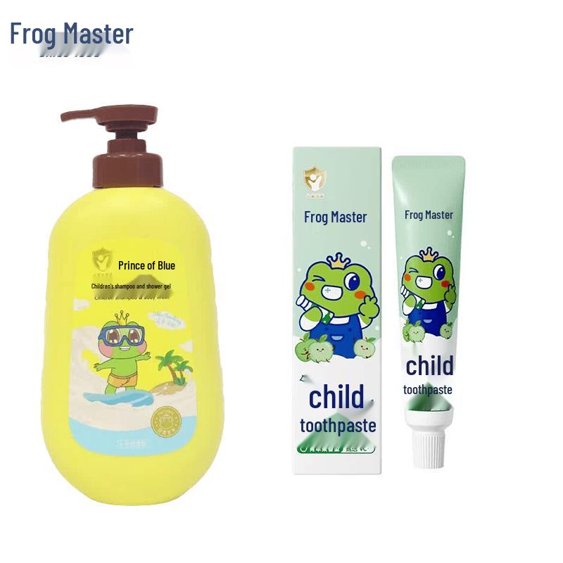 Frog Prince Kids Bath & Dental Care Set
