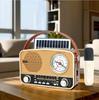 Solar-Powered Retro Clock & Bluetooth Radio for Seniors 2410S