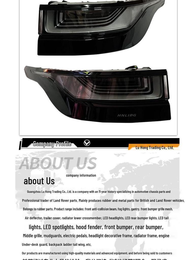 Compatible Rear Fog Lamp for 2020 Land Rover Evoque: Models LR155979, LR155980, LR128379, LR116002