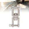 Stainless Steel Double Ended   Shackle 8 Shaped   Connector Marine Device for Ships Boat Yacht