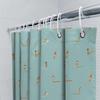 Shower Curtain Beach Ocean Wave Blue Bathroom Decor Coastal Seascapes Waterproof Fabric Liner Home Textile Room Divider