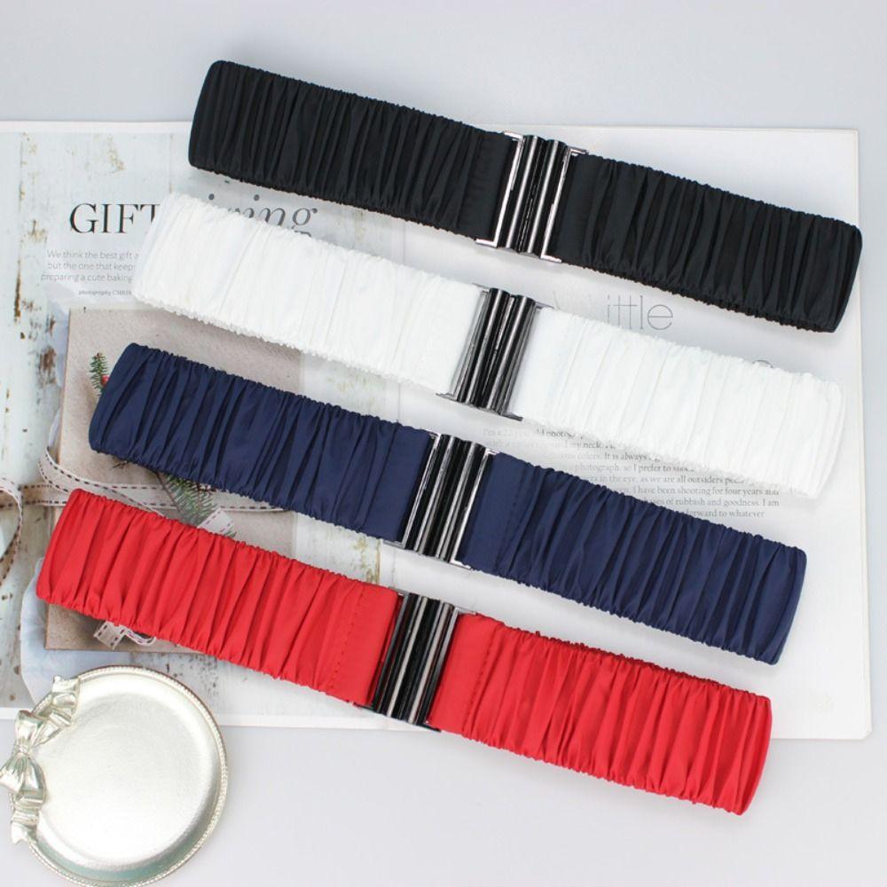 Ceinture de taille pour manteau en duvet de 5 cm de large, ceinture de taille plissée pour veste en duvet, ceinture de taille rétro extensible avec boucle