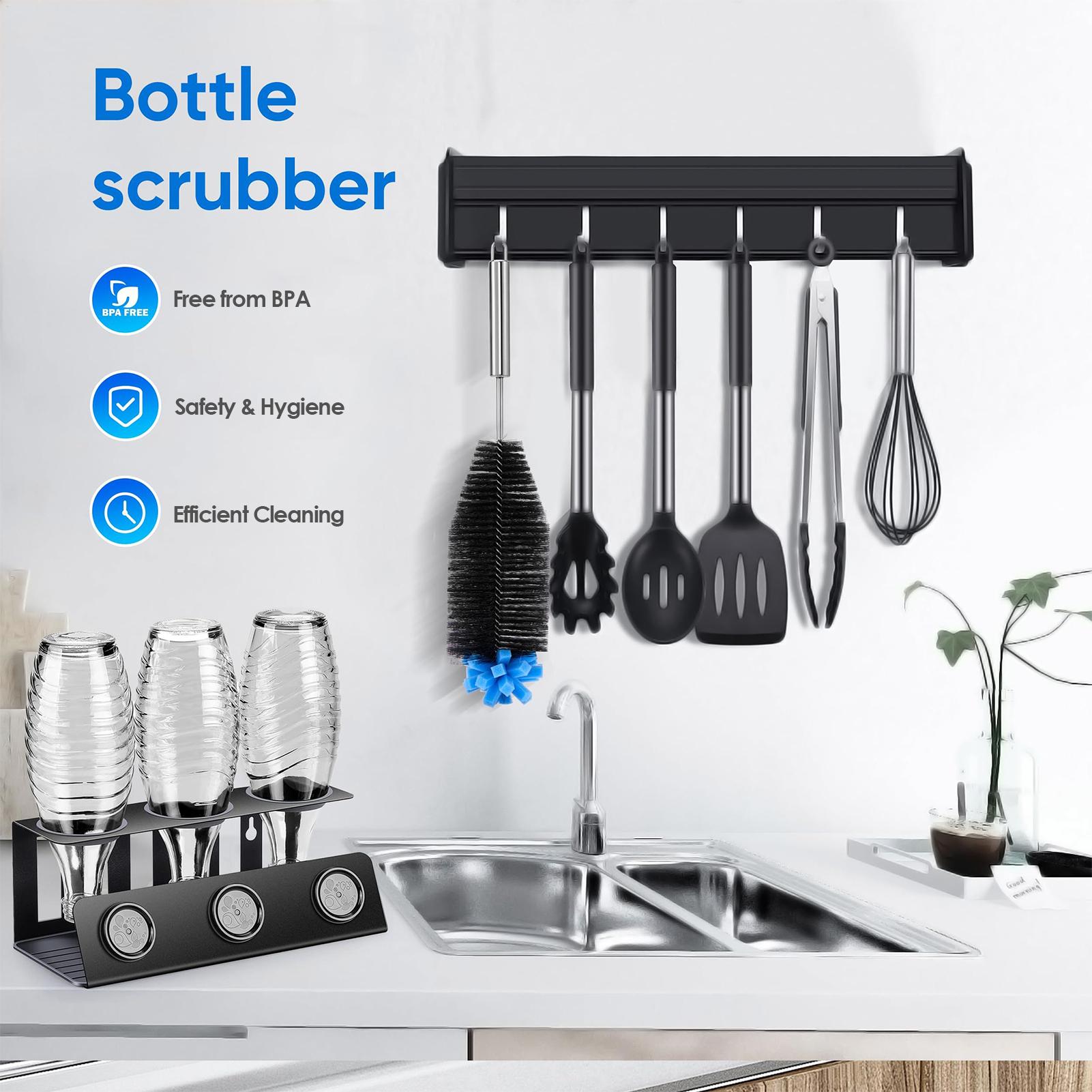 

Bottle Brushes For Cleaning 31cm Long Handle Soda Bottle Cleaning Brush Stainless Steel Scrubber Tool Reusable Washing Kitchen China Mainland