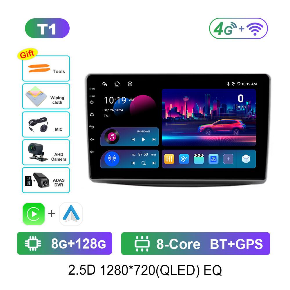 Car Audio Multimedia Player Navigation GPS Android 14 for Alfa Romeo MiTo 955 2008 - 2016 Touch Screen WiFi BT Head Unit 4G