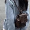 Compact Texture Retro Brown Backpack New Simple Versatile Shoulder Bag