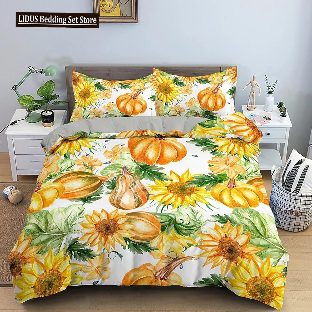 

Pumpkin Bedding Set Halloween Decor Duvet Cover Set Bed Set Duvet Cover With 1/2 Pillowcase Comforter Bedding Sets Twin Queen EU single(135x200cm)