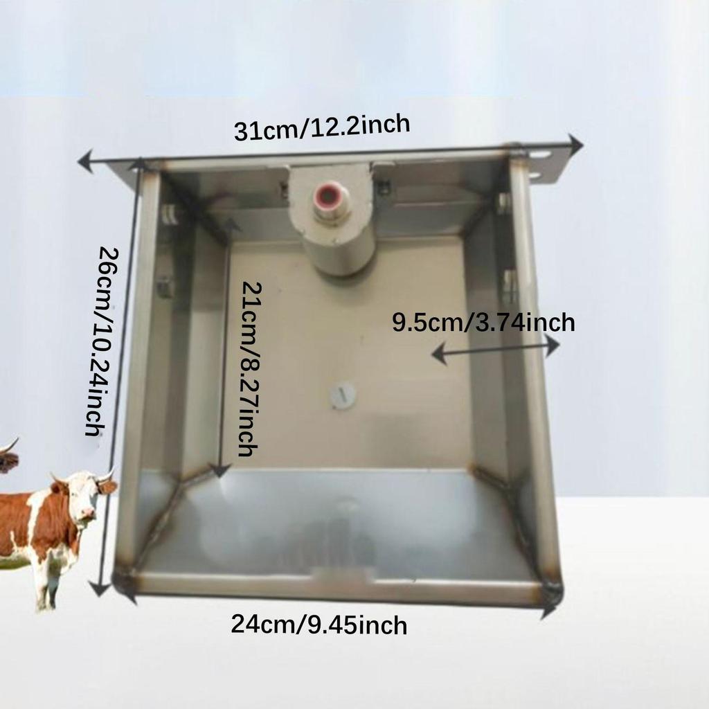 Automatische Viehtränke Tiertränke Tränke Futtertrog Fütterung Viehtränke Edelstahl für Rinder Schwein