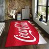 "Red Carpet with Coca-Cola Logo Design and Water Droplets Texture" Suitable for Use As an Anti-slip for Living Room Bedroom Sofas