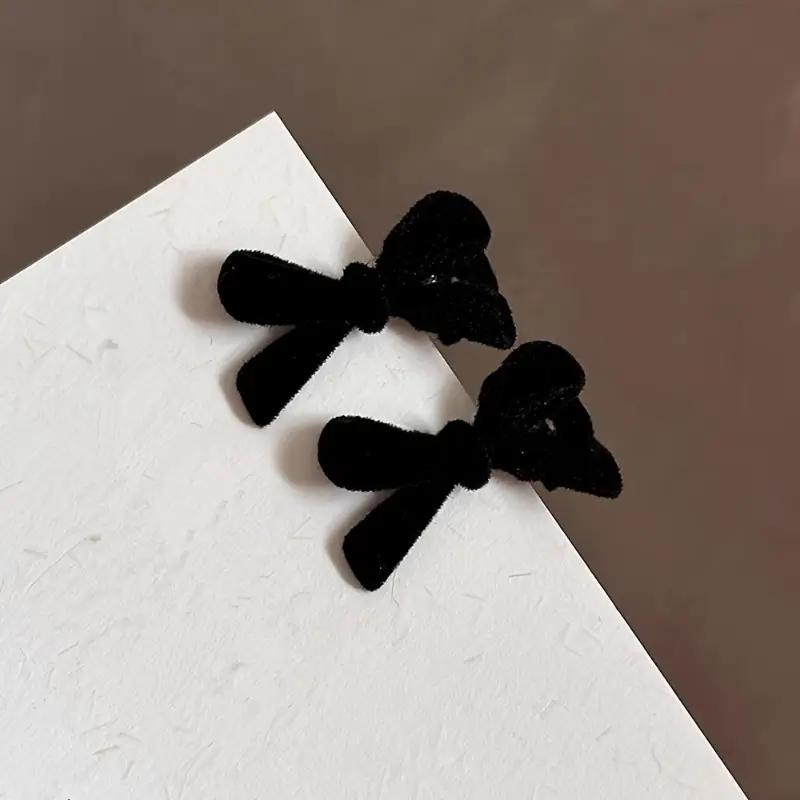 1ks Y2k Dívčí mašle Mini spony do vlasů Sametová vlásenka Pokrývka hlavy Barrette Ručně vyrobená stuha Spona s mašličkou Spona do vlasů Módní vlasové doplňky
