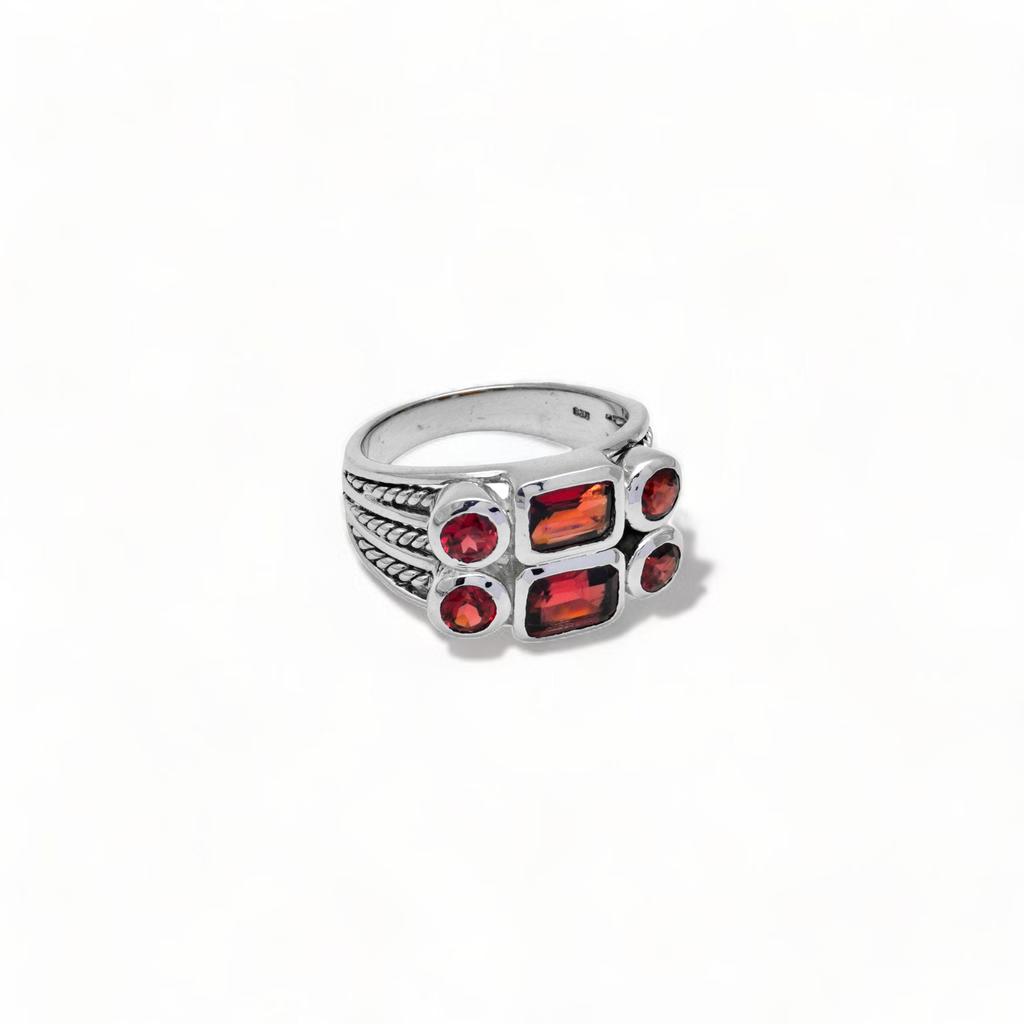 Natural Amethyst 925 Sterling Silver Ring - Gemstone Statement Jewelry