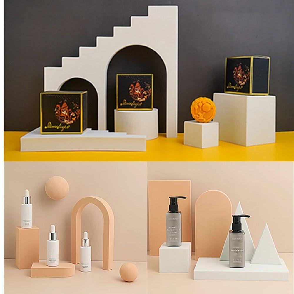 Photography Decoration Shooting Props Geometric Stereo Ins Wind Net Red White Photographic Prop