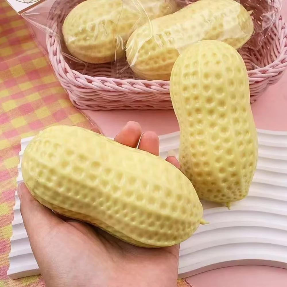 Peanut Shaped Slow Rising Squishy, Soft Sensory Squeeze Fidget for Stress & Anxiety Relief
