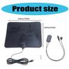 4K 1080P High Gain HD TV DTV Box Digital TV Antenna 120Miles Booster Active Indoor Aerial Flat Design TNT Antenna Replac