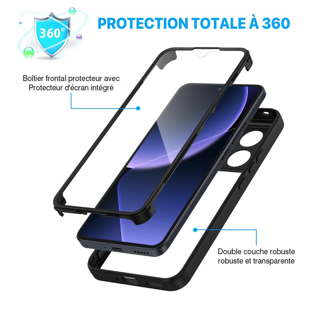 360 Vollschutzhülle für Xiaomi Redmi Note 13 12 11 11S 10 9 9S Pro Plus Max 13C 12C 12 10C 9 9A 9T 9C Doppelseitige Hülle