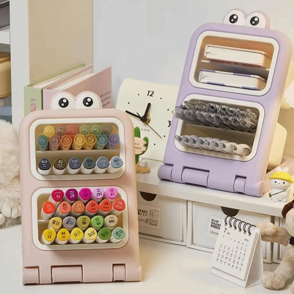Removable Desktop Slanting Organizer Large Capacity Slanted Pen Holder  Household