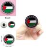 Palestinian Flag Crest Pin Elegant Alloy Accessory For Weddings And Tourism