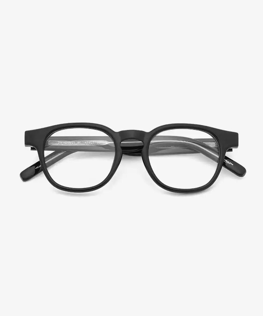 Seutailwokeu Black Sw Horn 01 Bk Stylework Eyeglass Frames