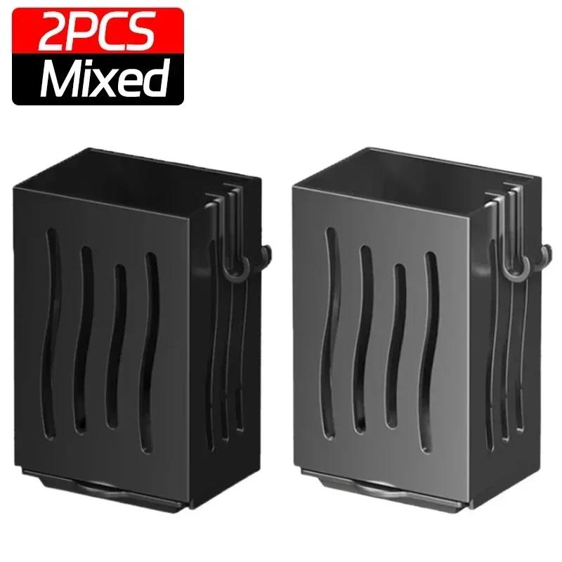 Kitchen Wall Mounted Cutlery Organizer Plastic Spoon Fork Chopstick Drain Storage Rack Drainer Utensil Kitchen Organizer