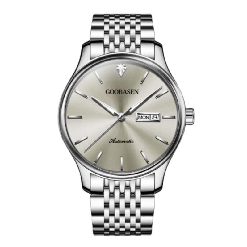 Montre Mécanique Lumineuse Entièrement Automatique pour Homme - Étanche, Tendance, Design Squelette avec Double Calendrier.