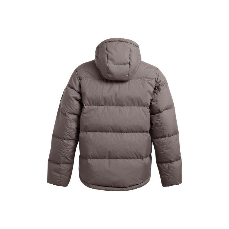 Under Armour ColdGear Infrared Lauf-Trainings-Daunenjacke mit Kapuze Herren Jacken Hellbraun 1378830-176